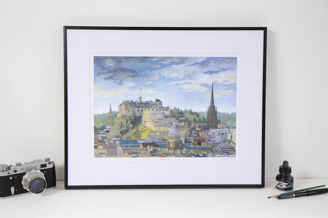 Edinburgh Castle - Limited Edition Art Print - Etsy