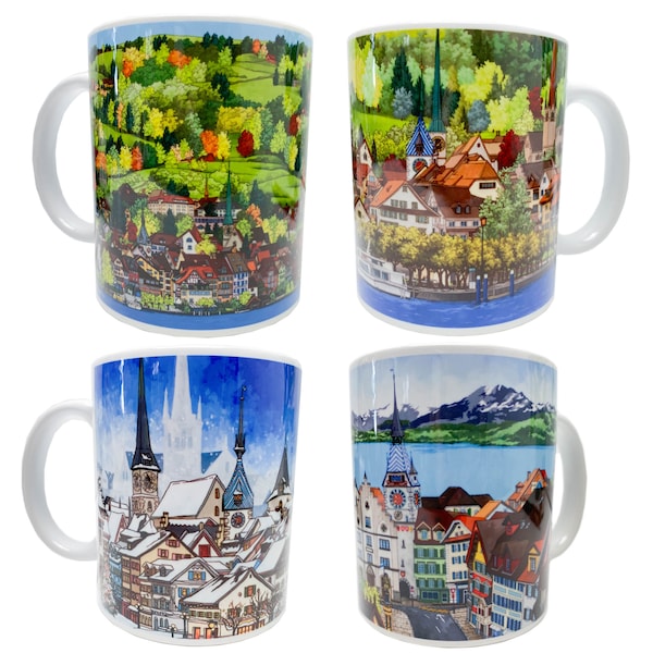 Zwitserland, Zug Coffee Mug Collection (set van 4)