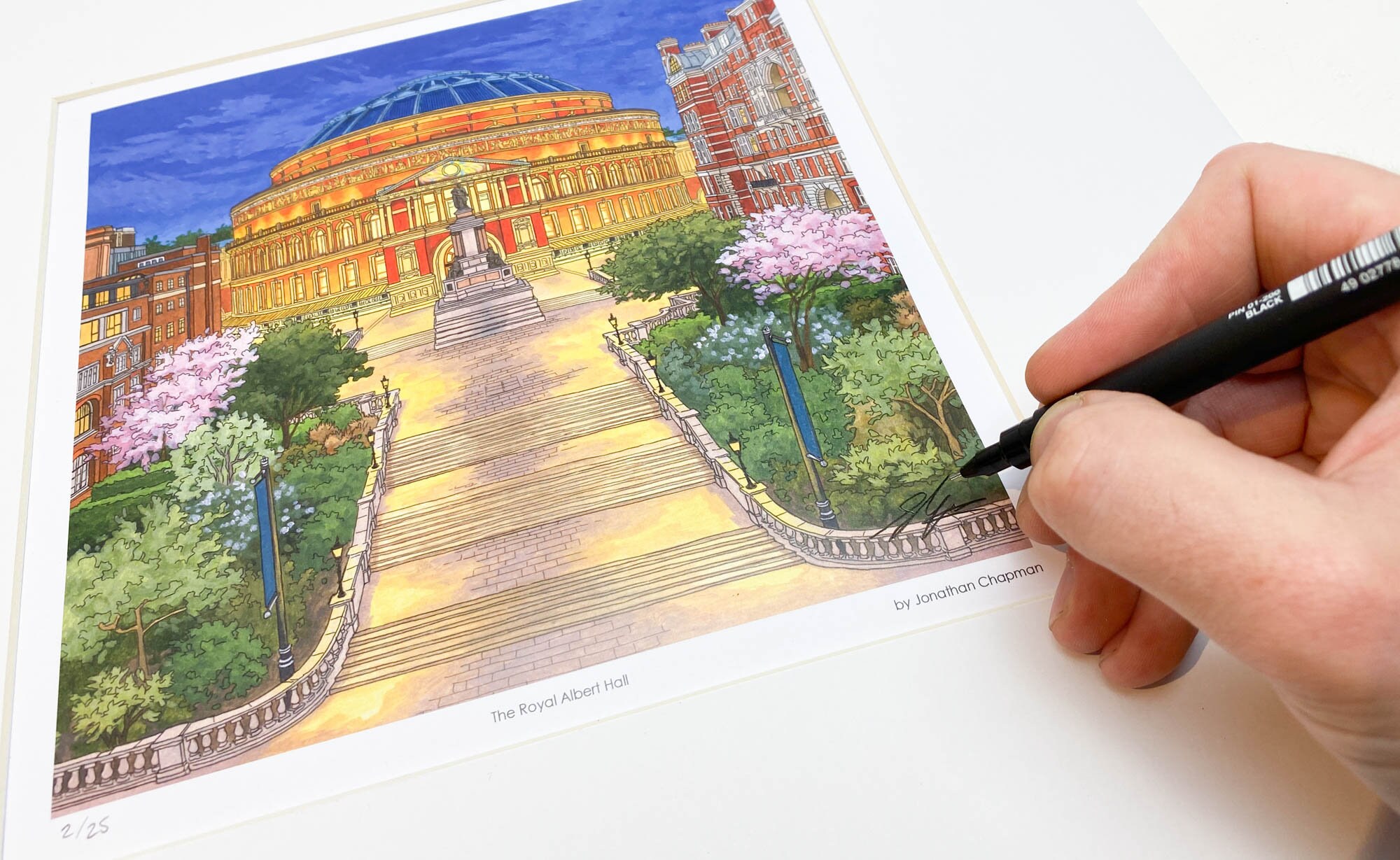 The Royal Albert Hall - Limited Edition Art Print - Etsy