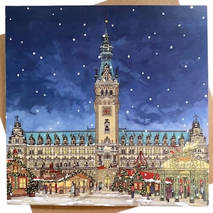 Weihnachtsmarkt Hamburg Grußkarte