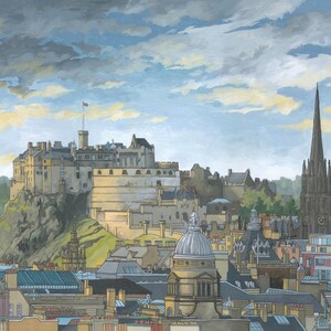 Edinburgh Castle - Limited Edition Art Print - Etsy UK