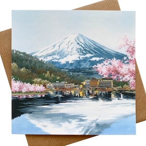 Mount Fuji-wenskaart