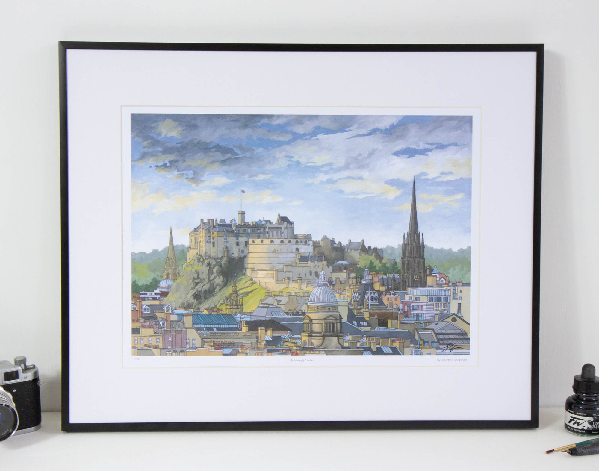 Edinburgh Castle - Limited Edition Art Print - Etsy UK