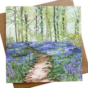 Greeting Card: Bluebell Woods