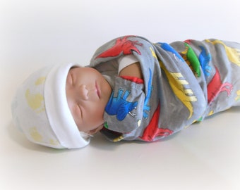 dinosaur baby mittens