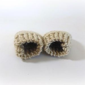 Preemie-12mth Infant Knit Booties or Mittens, Baby Crossover Booties , Knit Infant Moccasins, Knit Baby Shoes in Many Colors image 7