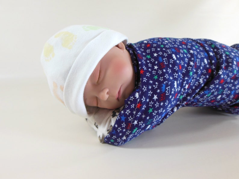 Wrap in Prince Crowns Sleep Sack Set of 3 Swaddle Sacks Puppy /& Stripe Prints Blanket Cocoon