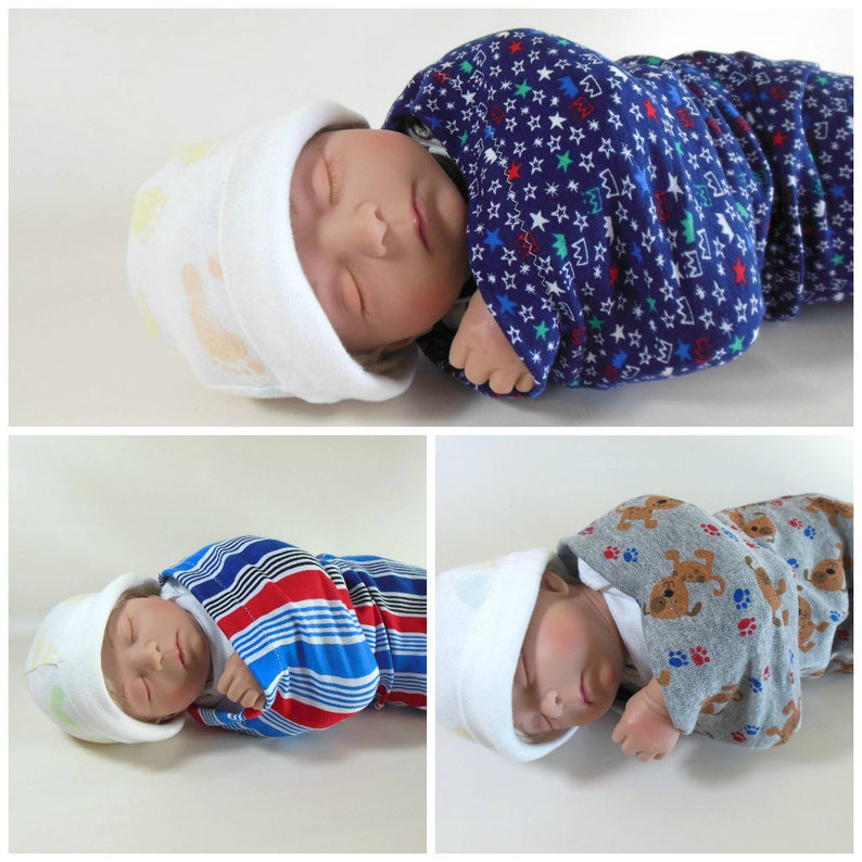Wrap in Prince Crowns Sleep Sack Set of 3 Swaddle Sacks Puppy /& Stripe Prints Blanket Cocoon