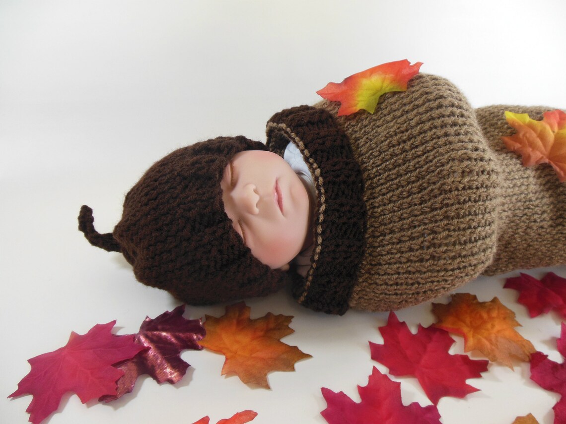 Made to Order Baby Acorn Costume Acorn Cocoon Set Acorn Etsy
