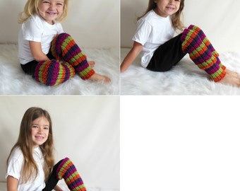 Chunky Knit Leg Warmers Infant/Tod Size & Tod/Child Size Many Colors Available, Chunky Child Leg Warmers, Infant Leg Warmers