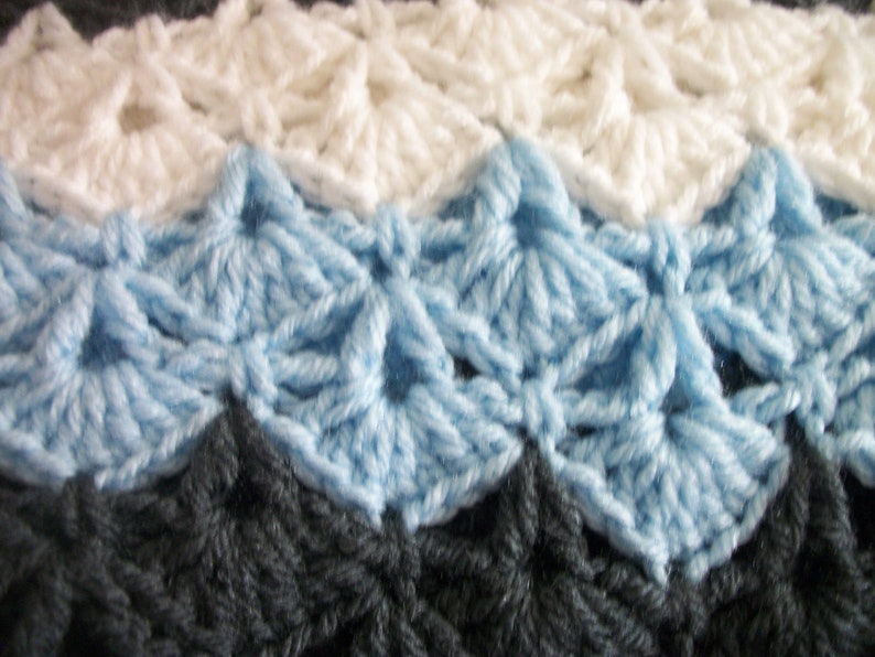 CUSTOM ANY COLOR Afghan Made to Order 38X38 inches Baby Blanket