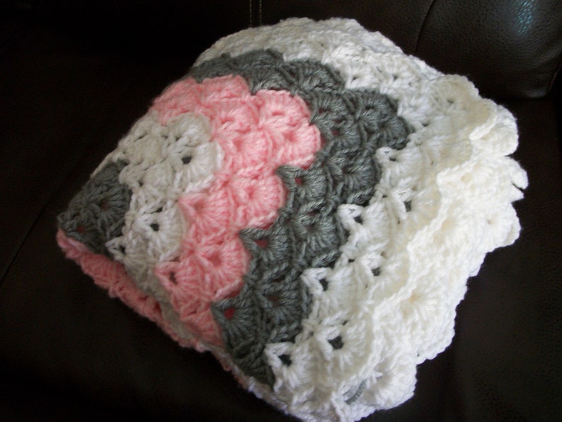 CUSTOM ANY COLOR Afghan Made to Order 38X38 inches Baby Blanket