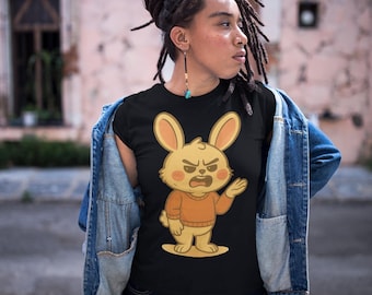 Angry Bunny Character T-Shirt