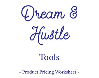 Product Pricing Worksheet for Makers