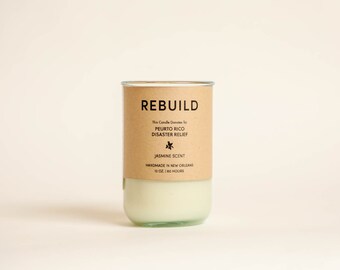 REBUILD Candle, gives to Puerto Rico Disaster Relief