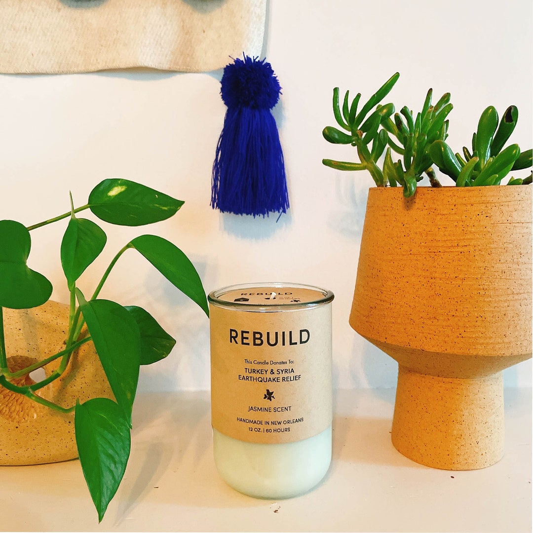 Turkey & Syria Earthquake Relief REBUILD Candle Gives to Etsy