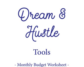 Monthly Budget Worksheet for Creatives