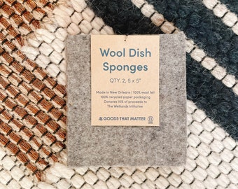 Wool Felt Sponge - Gives to Wetland Restoration, Common Ground Relief