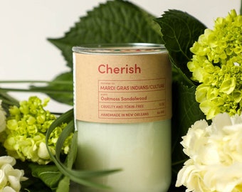 CHERISH Candle, gives back to Mardi Gras Indians, Jazz Funerals / New Orleans' cultural traditions