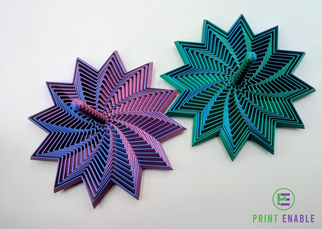 Star Handled Fidget - Textured Star Spinner for Calm and Focus - Etsy ...