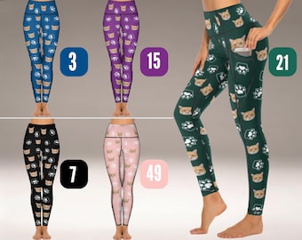 Custom Face Photo Leggings, Personalized Women's Sports Gifts