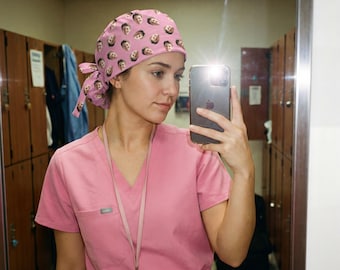 Gorro quirúrgico personalizado con logotipos y rostros personalizados, gorro quirúrgico con foto, gorro de trabajo médico personalizado, regalo único para enfermeras, médicos y trabajadores de la salud.