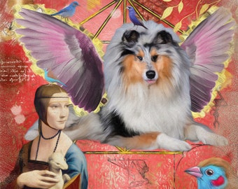 Items Similar To Rough Collie Art Gilda Movie Poster Print Long