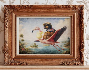 Quirky Whimsical Dog Art