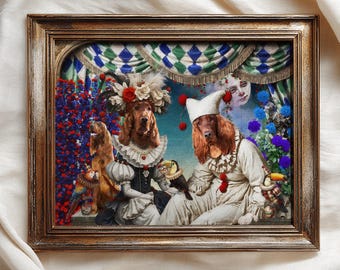 Vintage Circus Dog Art