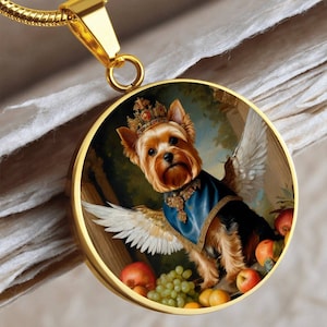 Dog Angel Pendant Etsy