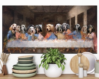 Last Supper Dog Art
