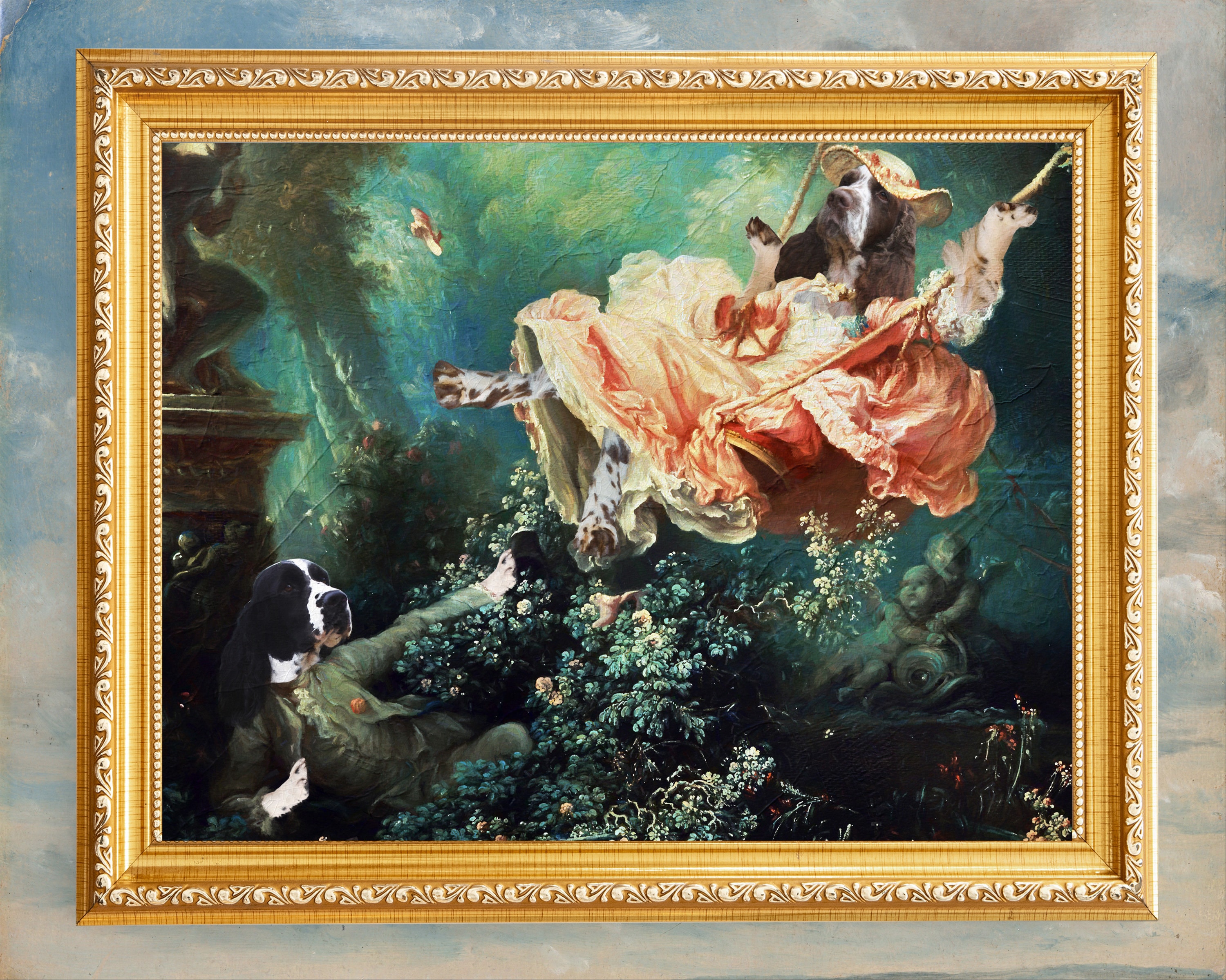 Fantasy Prints on Paper or Canvas The Swing by French Jean-Honoré Fragonard 
