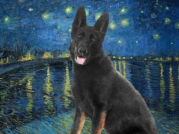 Black german shepherd gifts top