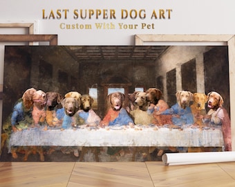 Last Supper Dog Art