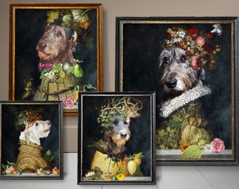 Four Seasons Dog Art