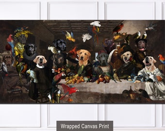 Labrador Retriever Lab Dog Last Supper Art Limited Edition - Etsy