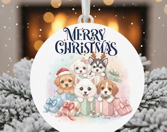 Weihnachten Welpe PNG Clipart | Aquarell Hund Sublimation | Urlaub Haustiere Digitaler Download