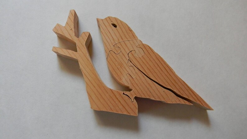 wooden bird puzzle
