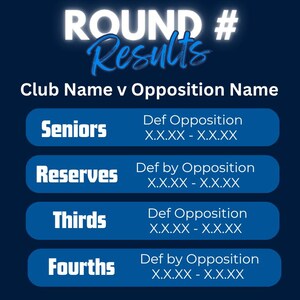 Plantillas para redes sociales de clubes de fútbol y netball - Canva imagen 16