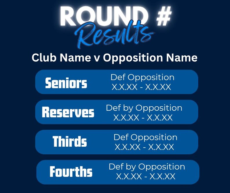 Plantillas para redes sociales de clubes de fútbol y netball - Canva imagen 16