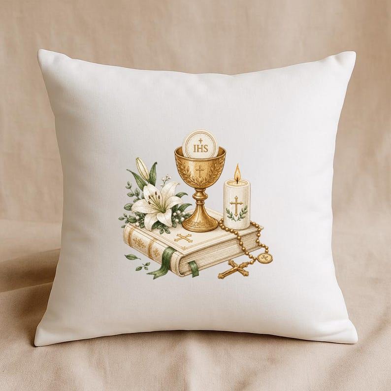 Holy Communion Embroidery Design, Catholic Chalice Machine Embroidery ...