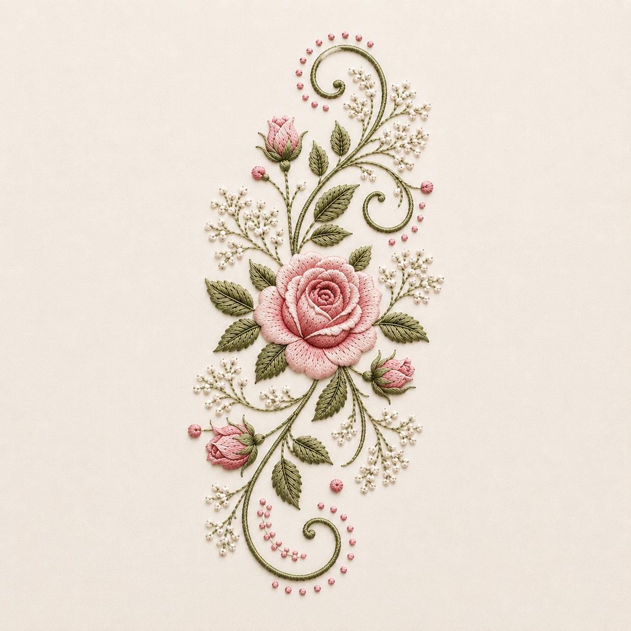 Vintage Flower Embroidery - Etsy