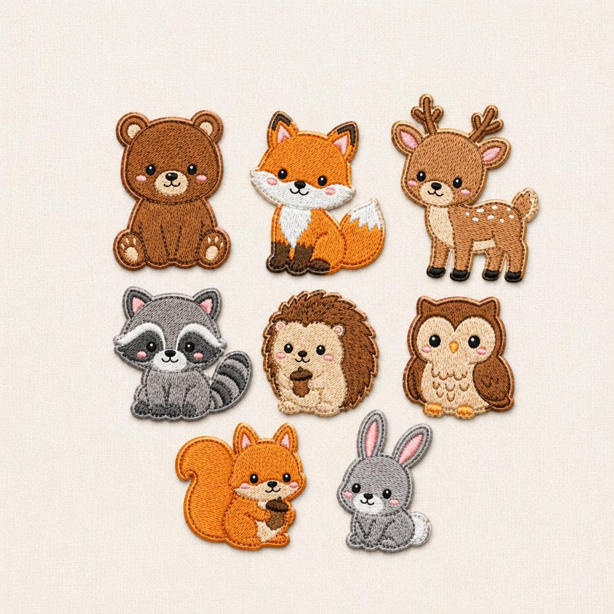 Woodland Animals Embroidery Bundle, Forest Animal Machine Embroidery ...