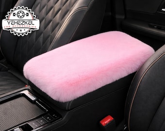 Plush Car Armrest Cover | Soft Warm Cushion Pad | Driver Comfort Accessory | Center Console Protector | Universal car interior upgrade