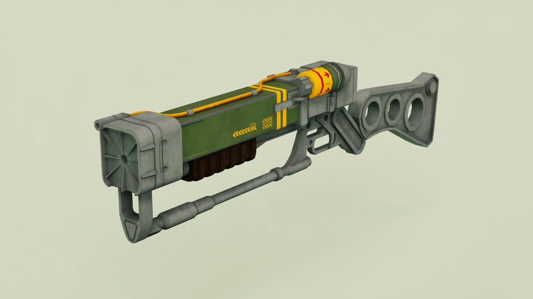 Fallout Game Laser Rifle 3D Model - Cosplay - Modding - Printing - Etsy