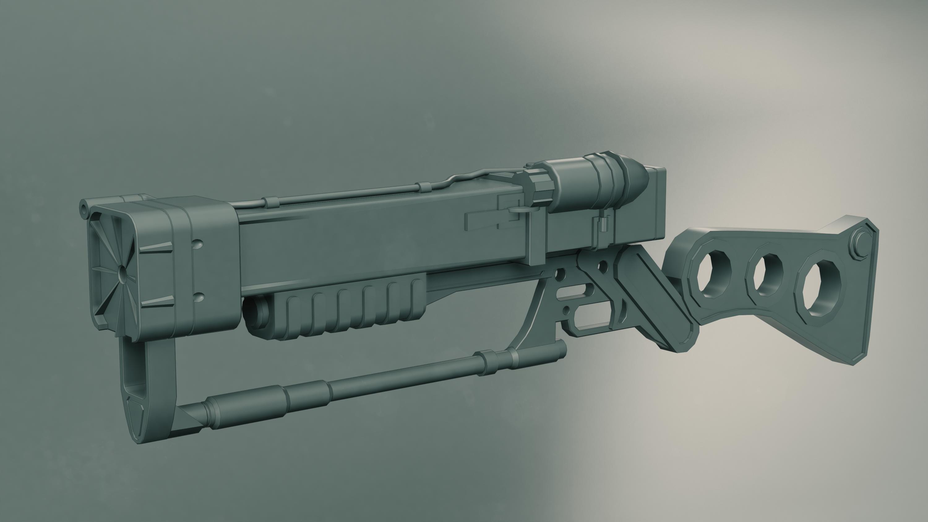 Fallout Game Laser Rifle 3D Model - Cosplay - Modding - Printing - Etsy