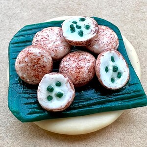 Handmade Miniature Thai Coconut Pancakes (Khanom Krok) – Traditional Street Dessert Sculpture