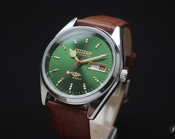 Original Vintage CITIZEN 21 Jewels Automatic Day-date Steel Case