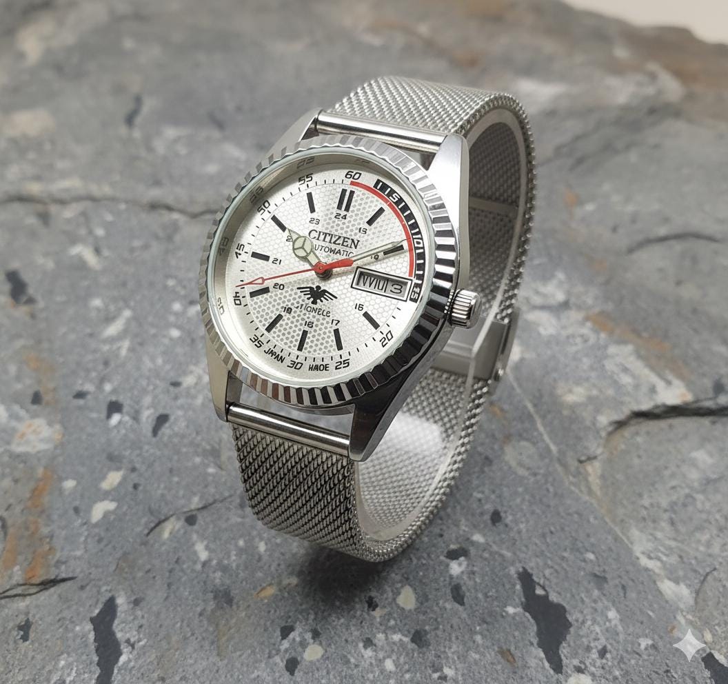 Horloge De Bureau CITIZEN Vintage - Made In Japan - Céramique Blanche - NEUVE