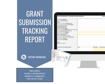 Grant Submission Tracking Report Excel Template